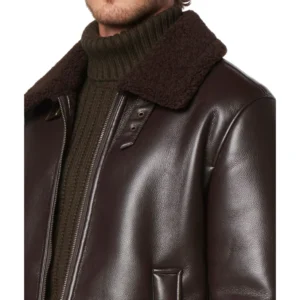 Brown Leather Pilot Jacket