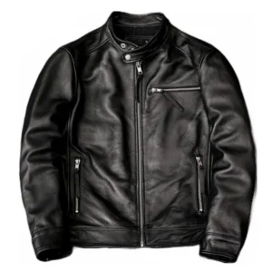 Black Leather Biker Jacket