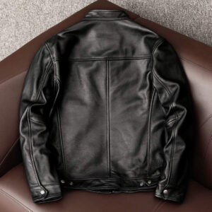 Black Leather Biker Jacket