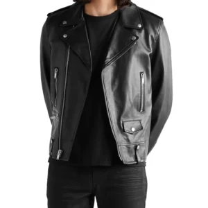 Black Biker Leather Jacket