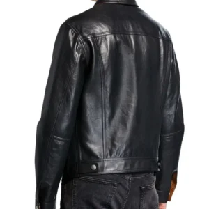 Men’s Black & Brown Reversible Leather Jacket